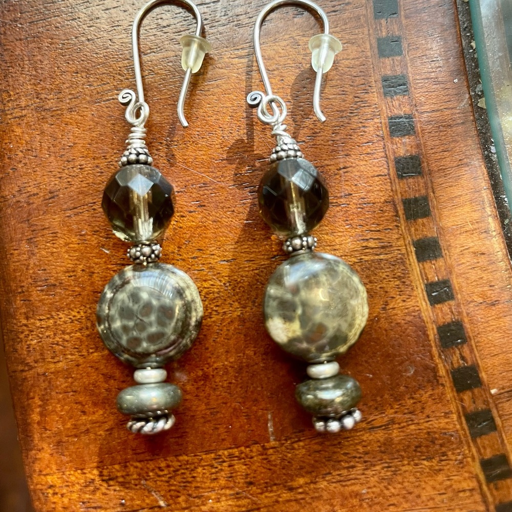 Mexican Orbicular Jasper Earrings - image 3